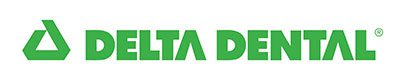 Delta Dental logo featuring a green triangular symbol next to the words ‚ÄúDELTA DENTAL‚Äù in bold, uppercase green letters on a light background.